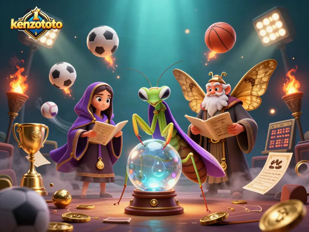 Kenzototo enhances gameplay experience with a mystical scene featuring a fortune teller and gaming elements.