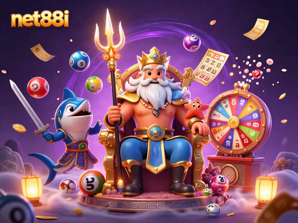 Experience thrilling games at net88i with a vibrant lottery scene showcasing the best of gambling.