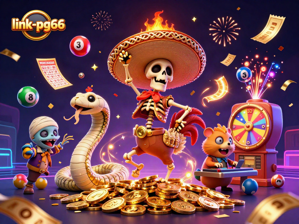 Experience thrilling moments with link-pg66 featuring vibrant lottery elements and festive characters