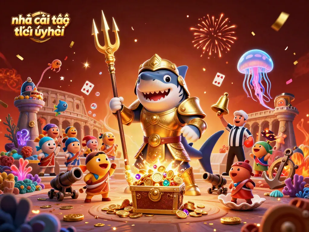 Engage with the exciting atmosphere of nhà cái trực tuyến uy tín in an underwater colosseum with thrilling elements.