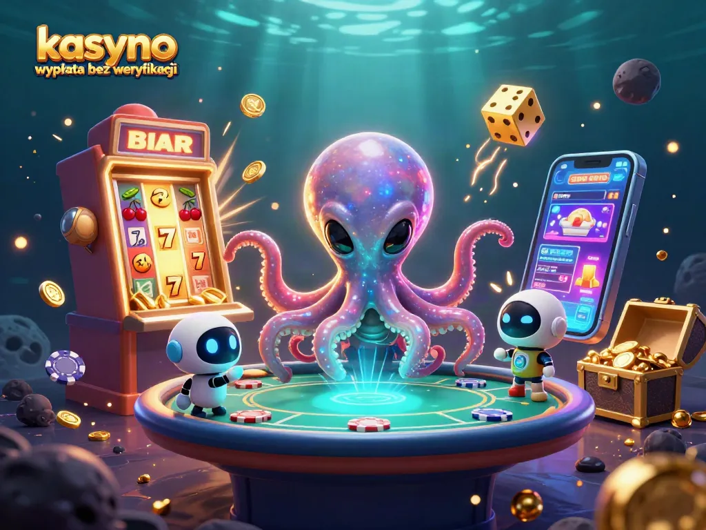 Experience kasyno wypłata bez weryfikacji with an exciting alien-themed casino game scene featuring interactive elements.