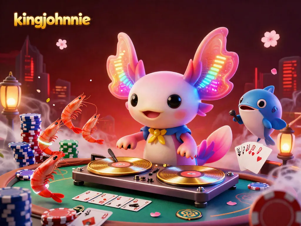Join the kingjohnnie casino party with vibrant characters and dynamic gaming elements.