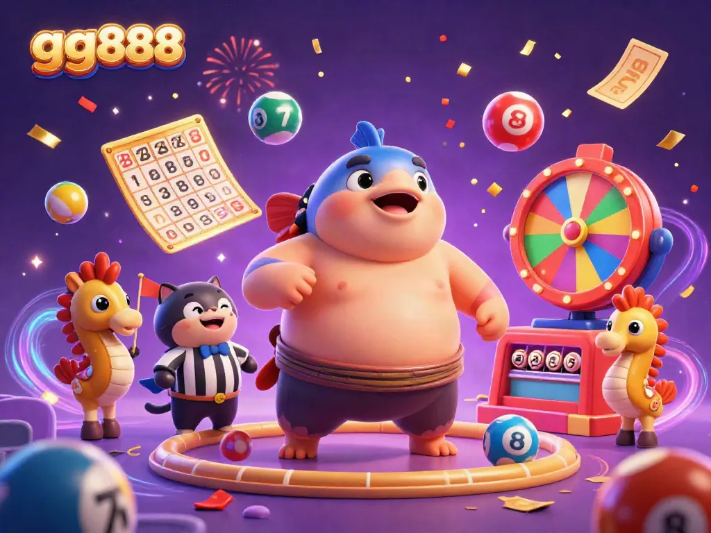 Engage with gg888's vibrant lottery scene featuring fugu and magical underwater elements.