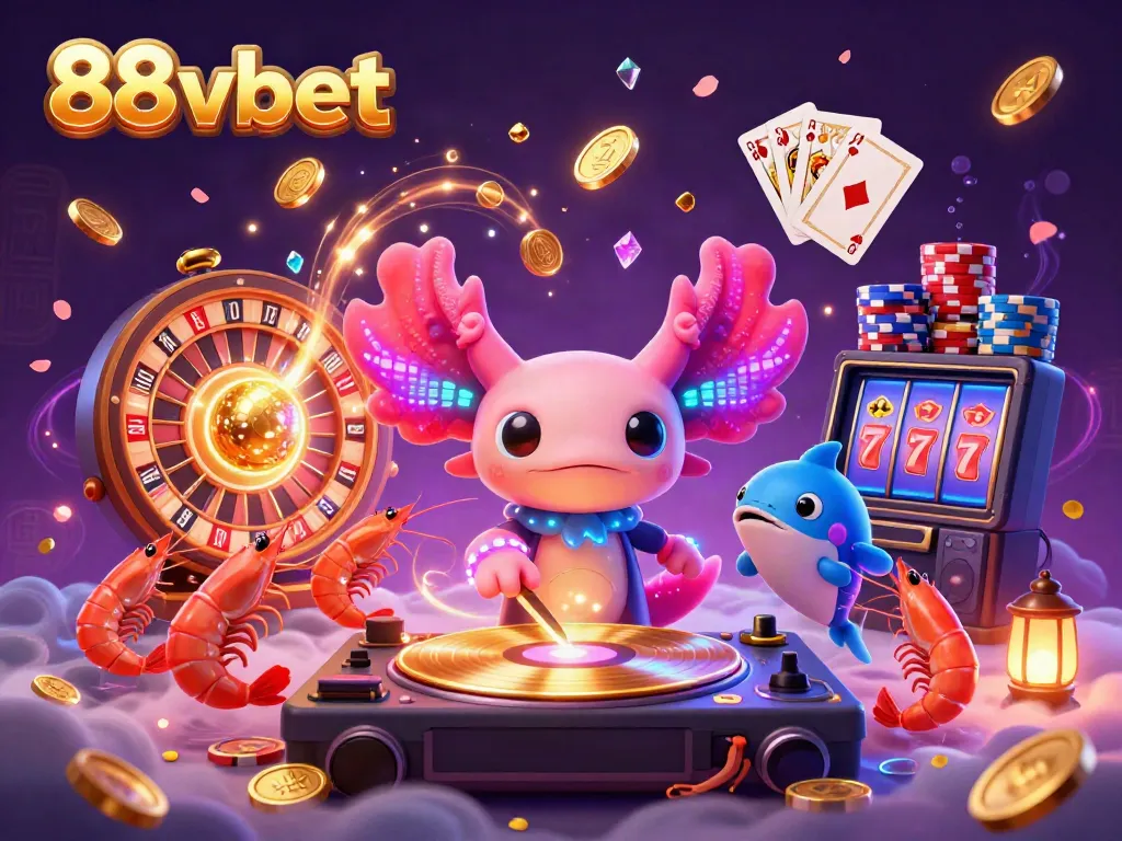 Interact with thrilling games at 88vbet featuring vibrant characters and dazzling casino elements.
