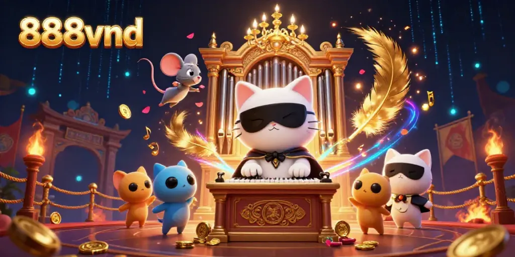 Experience exciting gameplay action with 888vnd at a vibrant online casino setting.