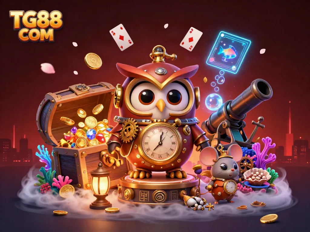 Experience exciting gameplay at TG88 COM with our vibrant casino-themed illustration.