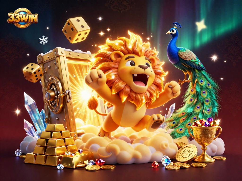 33WIN engages players with immersive gaming experiences featuring vibrant characters and casino elements.