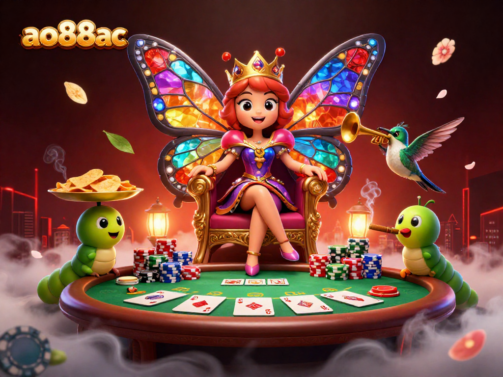 Engage in thrilling gameplay at ao88ac with vibrant casino elements and a whimsical atmosphere.