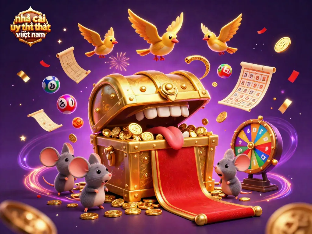 Engage with nhà cái uy tín nhất việt nam by exploring vibrant lottery and casino elements in a rich 3D scene.