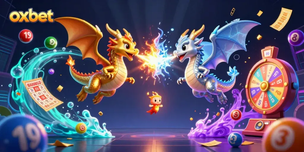 Engage with exciting games at Oxbet featuring stunning dragons and vibrant lottery elements.