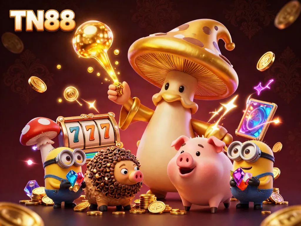Engage with TN88's magical casino adventure featuring golden wizardry and treasures.