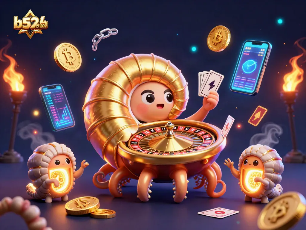 Experience the thrilling world of b52clubb with a vibrant casino scene featuring dynamic game elements.